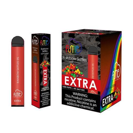 Fume Extra rainbow skittles Flavor - Disposable Vape