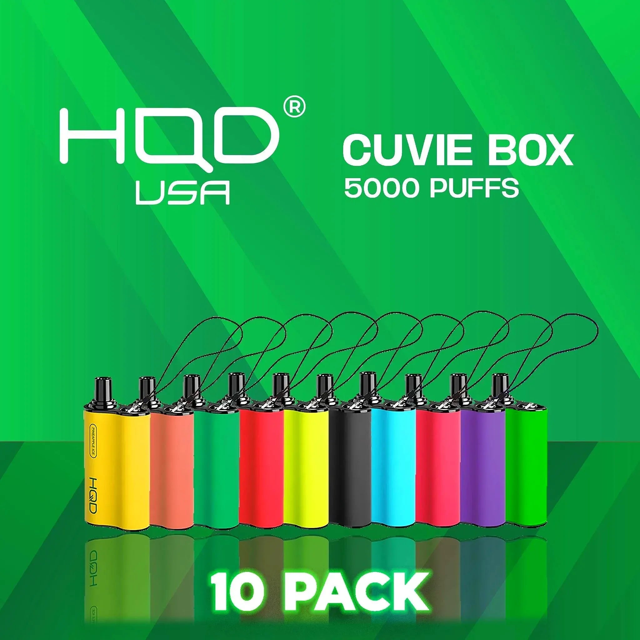 HQD Cuvie box Disposable Vape 5000 Puffs - 10 Pack