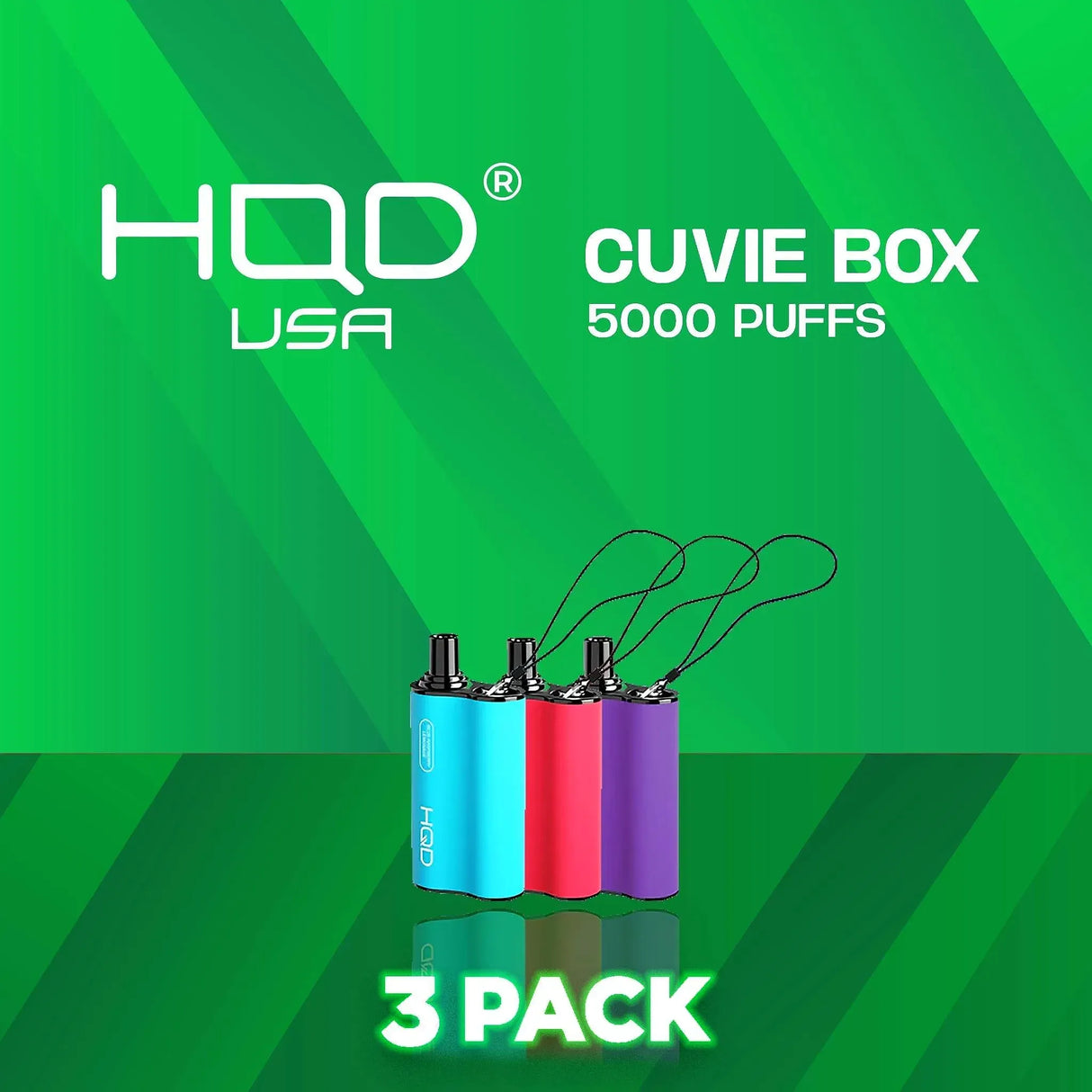 HQD Cuvie box Disposable Vape 5000 Puffs - 3 Pack