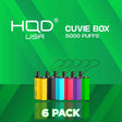 HQD Cuvie box Disposable Vape 5000 Puffs - 6 Pack