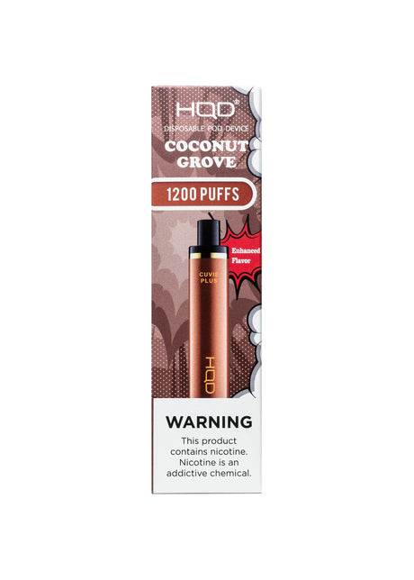 HQD Cuvie Plus Coconut Grove Flavor - Disposable Vape