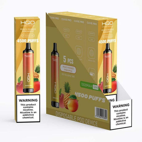 HQD Cuvie Pro Peach Mango Pineapple Flavor - Disposable Vape