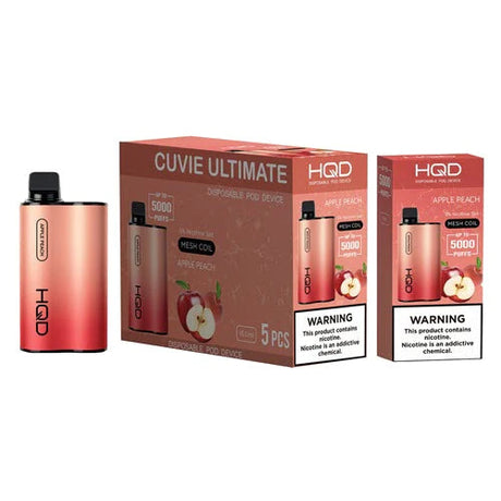HQD Cuvie Ultimate Apple Peach Flavor - Disposable Vape