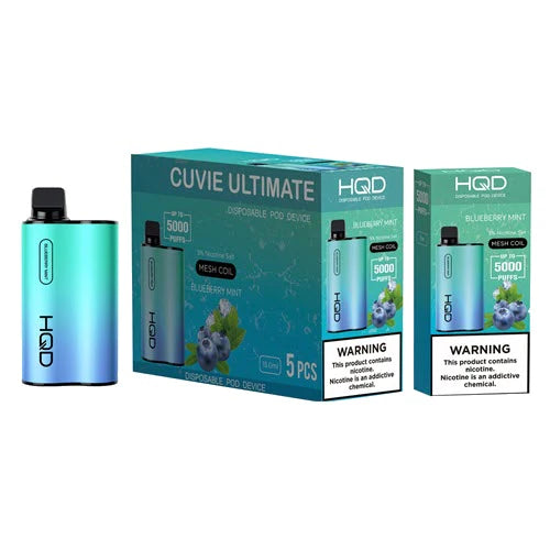 HQD Cuvie Ultimate Blueberry Mint Flavor - Disposable Vape