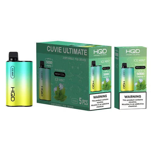 HQD Cuvie Ultimate Ice Mint Flavor - Disposable Vape