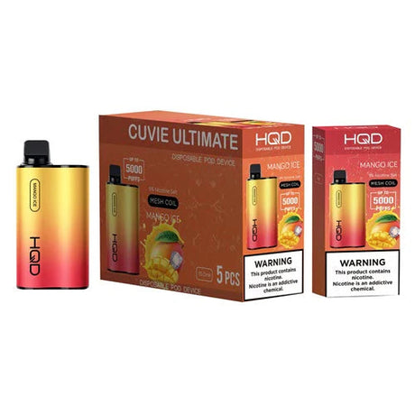 HQD Cuvie Ultimate Mango Ice Flavor - Disposable Vape
