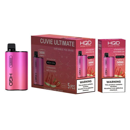HQD Cuvie Ultimate Strawberry Watermelon Flavor - Disposable Vape