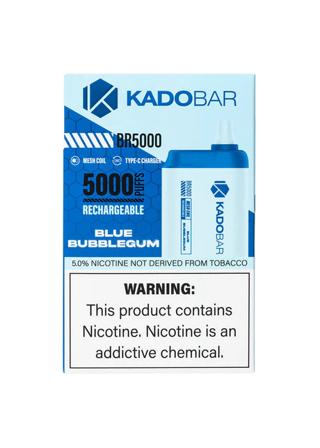 Kado Bar 5000 Blue Bubblegum Flavor - Disposable Vape