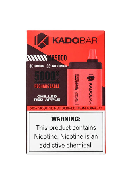Kado Bar BR5000 Chilled Red Apple Flavor - Disposable Vape