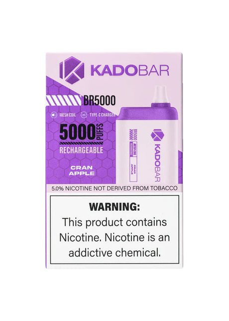 Kado Bar BR5000 Cran Apple Flavor - Disposable Vape