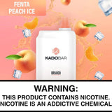 Kado Bar BR5000 Fenta Peach Ice Flavor - Disposable Vape