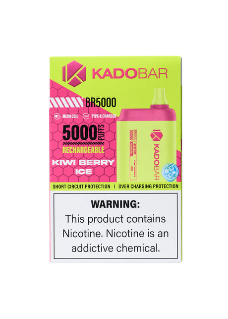 Kado Bar BR5000 Kiwi Berry Ice Flavor - Disposable Vape