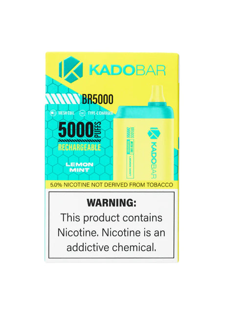 Kado Bar BR5000 Lemon Mint Flavor - Disposable Vape