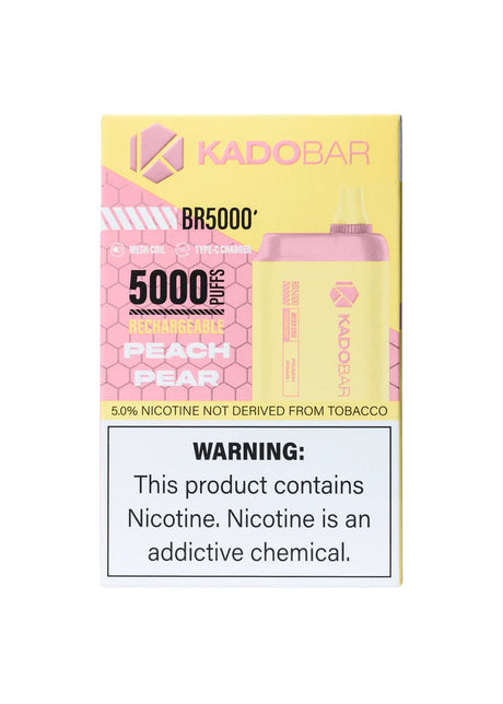 Kado Bar 5000 Peach pear Flavor - Disposable Vape
