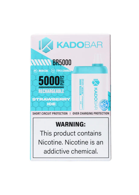 Kado Bar BR5000 Strawberry Ice Flavor - Disposable Vape