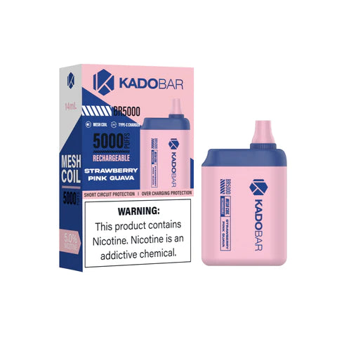 Kado Bar 5000 Strawberry Pink Guava Flavor - Disposable Vape