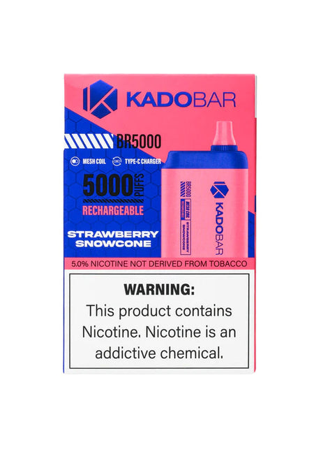 Kado Bar 5000 Strawberry Snowcone Flavor - Disposable Vape