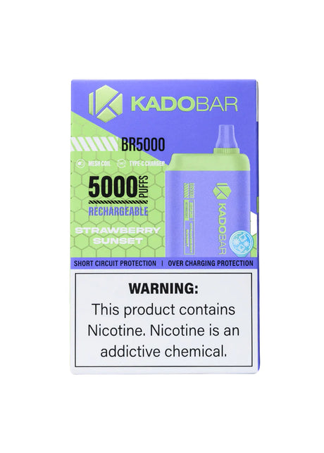 Kado Bar 5000 Strawberry Sunset Flavor - Disposable Vape