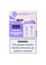 Kado Bar BR5000 Strawberry watermelon peach Flavor - Disposable Vape