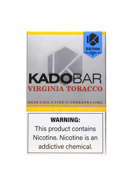 Kado Bar BR5000 Virginia tobacco Flavor - Disposable Vape