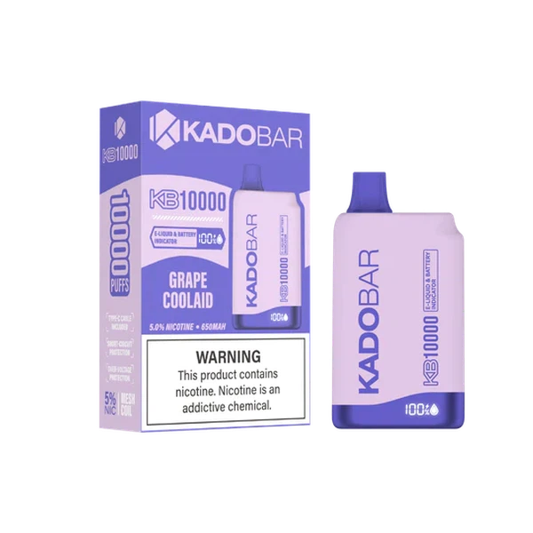 Kado Bar KB10000 Grape Coolaid Flavor - Disposable Vape