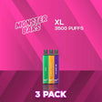 Monster Bar Disposable Vape 3500 Puffs - 3 Pack