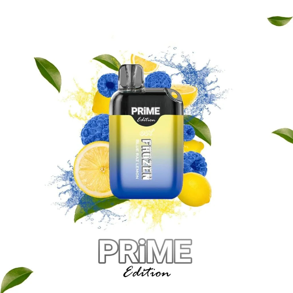Oly Frozen Prime Blue Raz Lemon Flavor - Disposable Vape