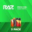 Raz CA6000 6000 Puff Disposable Vape - 3 Pack-