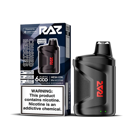 Raz CA6000 Crushed Berries Flavor - Disposable Vape