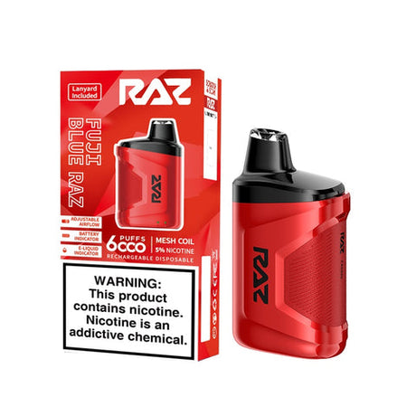 Raz CA6000 Fuji Blue Razz Flavor - Disposable Vape