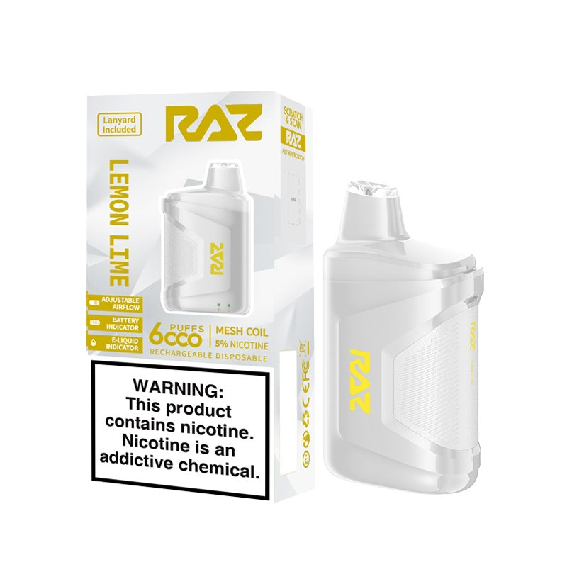 Raz CA6000 Lemon Lime Flavor - Disposable Vape