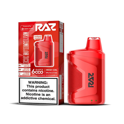 Raz CA6000 Watermelon Ice Flavor - Disposable Vape