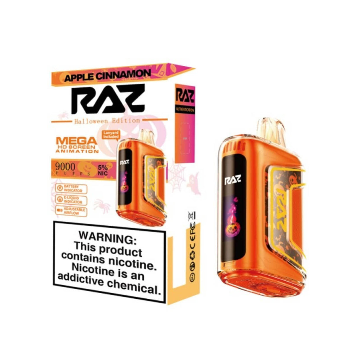 Raz TN9000 Apple cinnamon Flavor - Disposable Vape