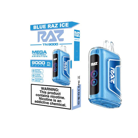 Raz TN9000 Blue Razz Ice Flavor - Disposable Vape