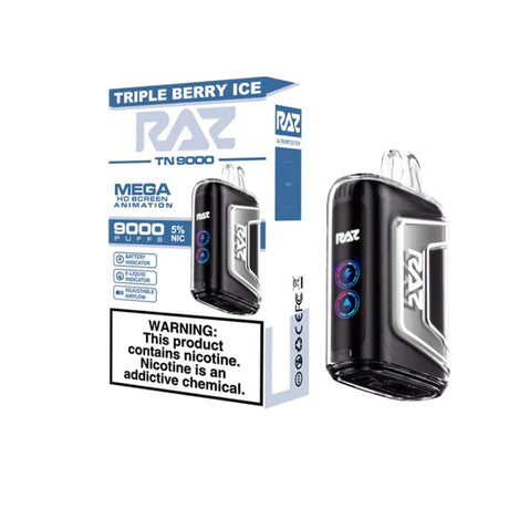Raz TN9000 Triple Berry Ice Flavor - Disposable Vape