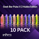 Smoker's World Geek Bar Pulse X 2 Hubba Edition - 10 Pack