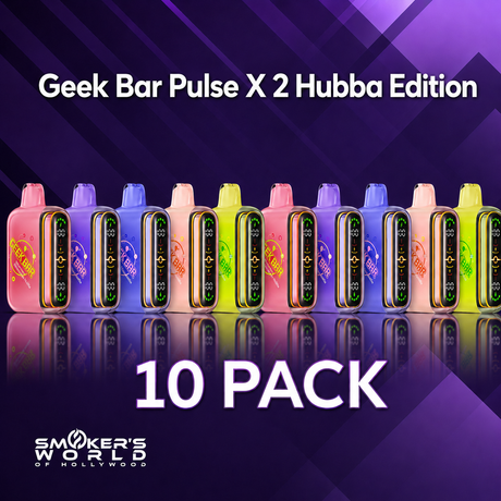 Smoker's World Geek Bar Pulse X 2 Hubba Edition - 10 Pack