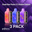Smoker's World Geek Bar Pulse X 2 Hubba Edition - 3 Pack
