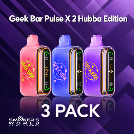 Smoker's World Geek Bar Pulse X 2 Hubba Edition - 3 Pack