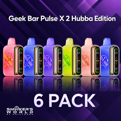 Smoker's World Geek Bar Pulse X 2 Hubba Edition - 6 Pack