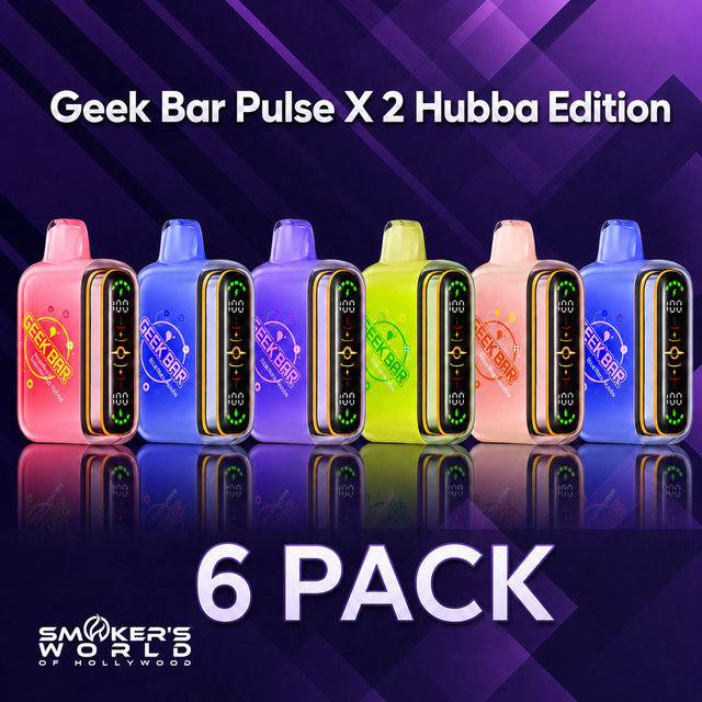 Smoker's World Geek Bar Pulse X 2 Hubba Edition - 6 Pack