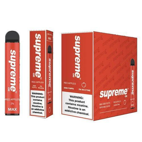 Supreme Max Red Apples Flavor - Disposable Vape