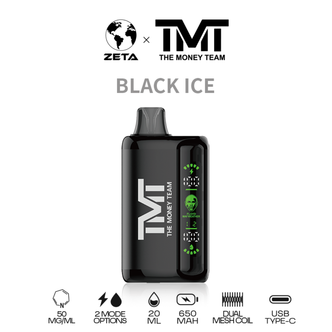TMT Vape by Floyd Mayweather Black Ice Flavor - Disposable Vape