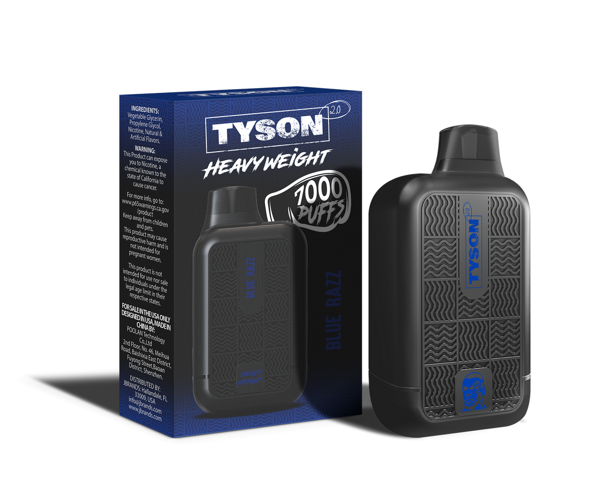 Tyson 2.0 Heavy Weight Blue raz Flavor - Disposable Vape