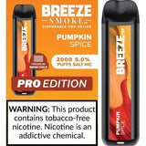 10 Pack of Breeze Pro Disposable Vape - Pumpkin Spice