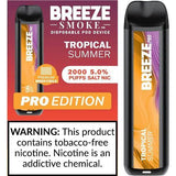 3 Pack of Breeze Pro Disposable Vape - Tropical Summer