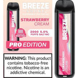 3 Pack of Breeze Pro Disposable Vape - Strawberry Cream