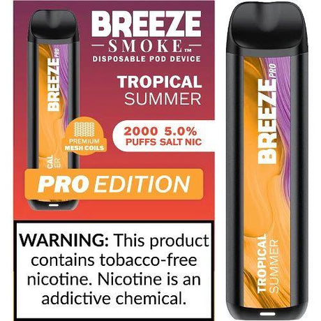 10 Pack of Breeze Pro Disposable Vape - Tropical Summer