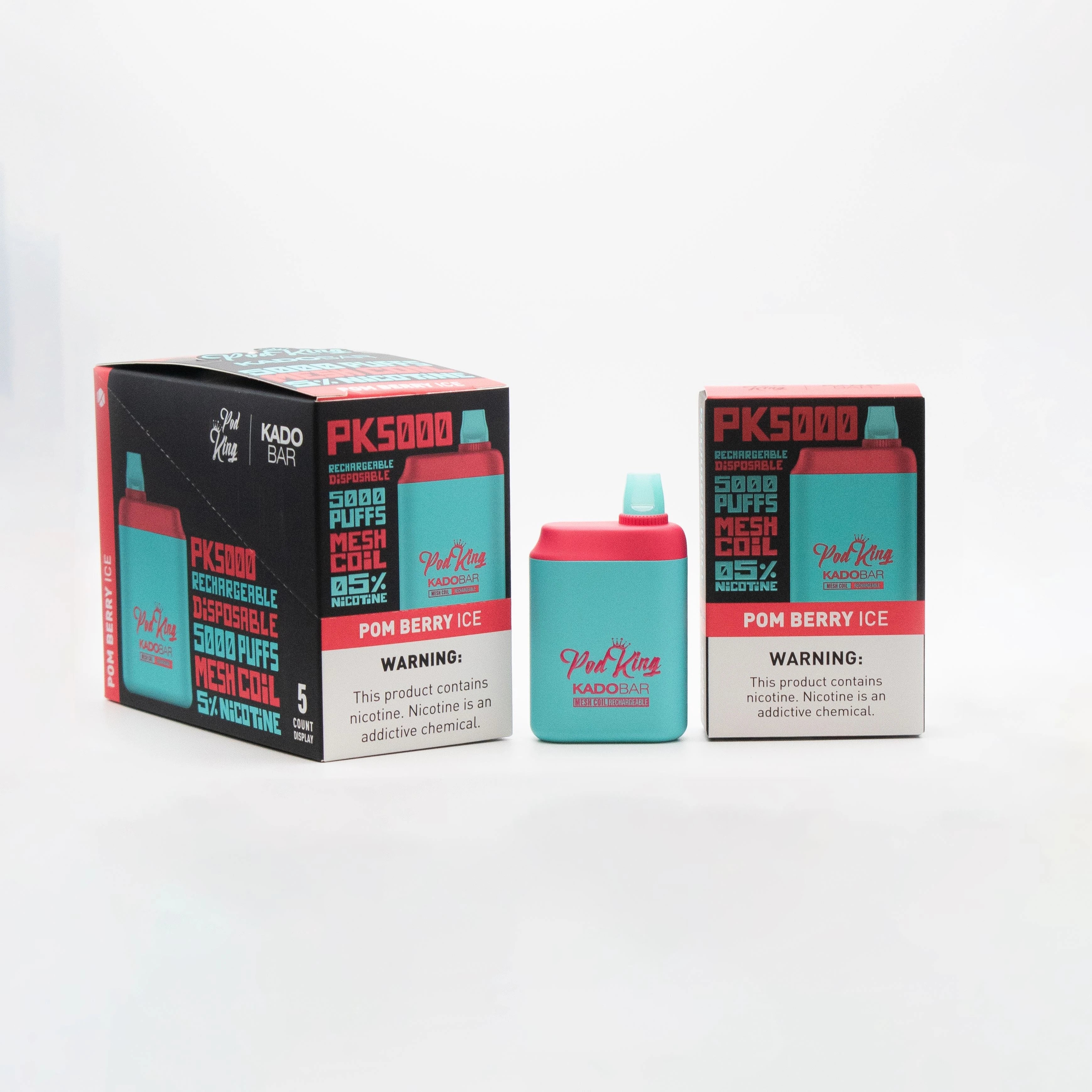 Pod King x Kado Bar PK5000 Disposable Vape - 3 Pack