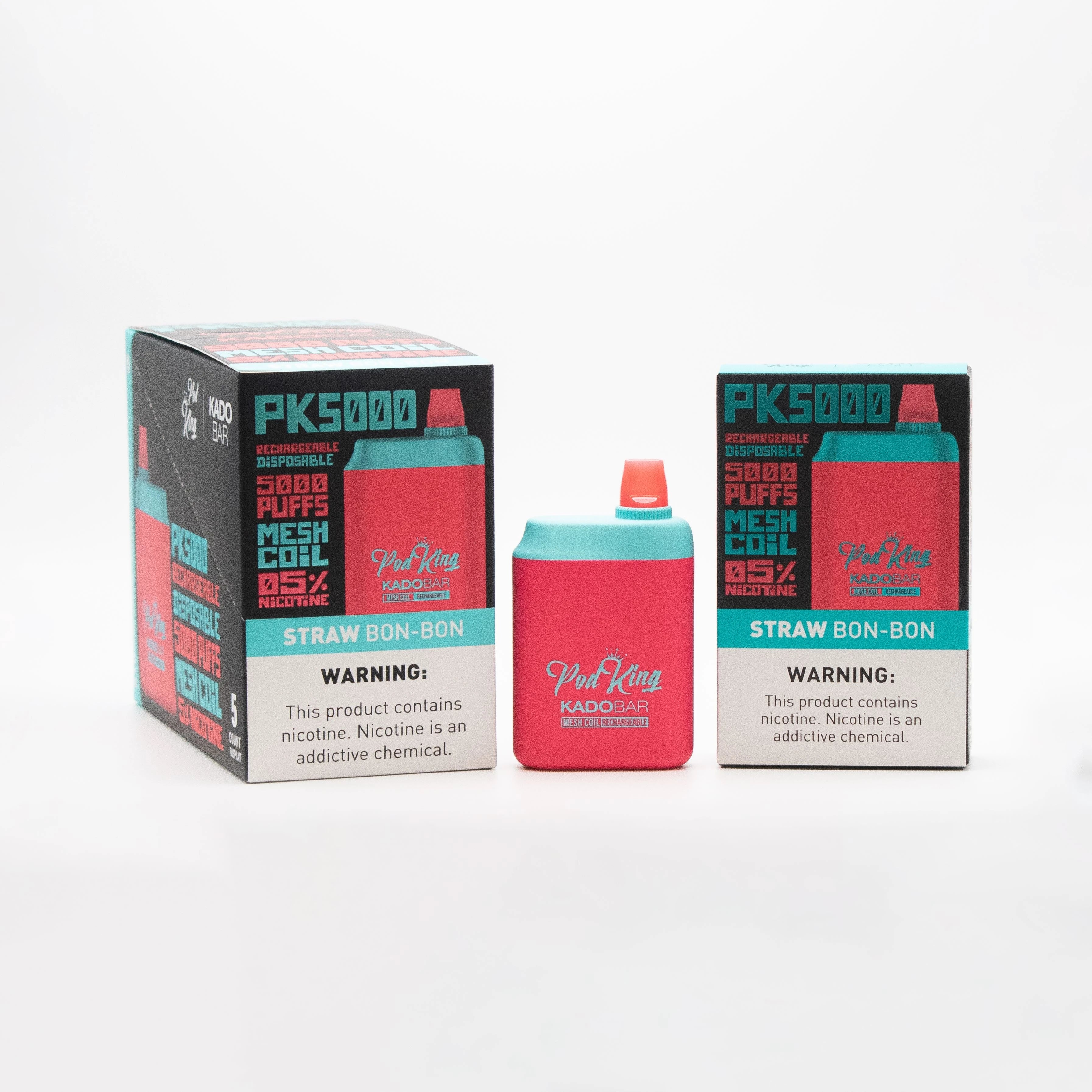 Pod King x Kado Bar PK5000 Disposable Vape - 3 Pack
